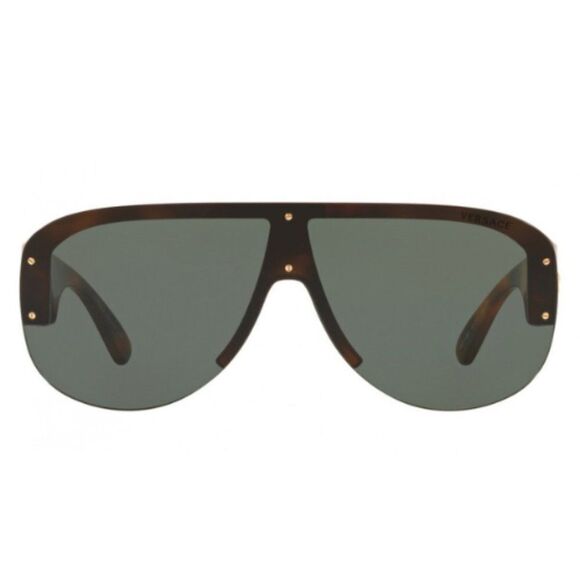 Versace Men's Havana Aviator 48 mm Sunglasses VE4391 531771 - Picture 2 of 16